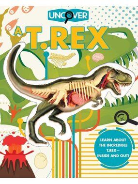 Uncover a T.Rex Hardcover 3D Book and Model